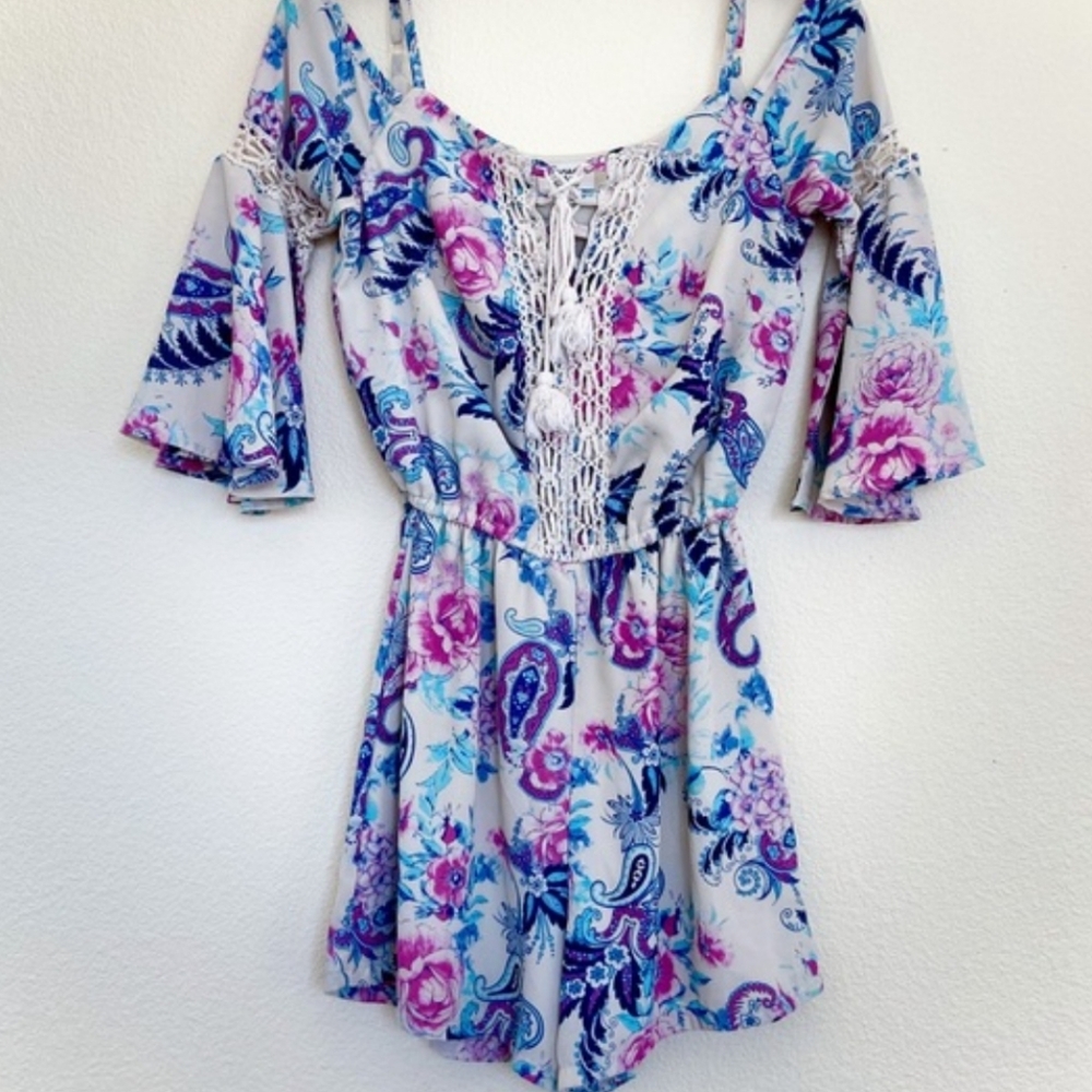 Sunset and sixth romper